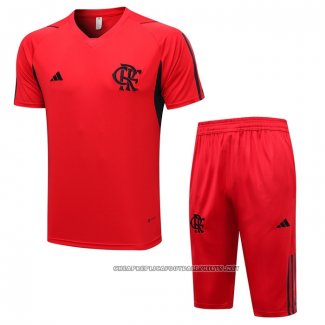 Tracksuit Flamengo 2023-2024 Short Sleeve Red - Shorts