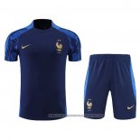 Tracksuit France 2022-2023 Short Sleeve Blue - Shorts