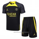 Tracksuit Paris Saint-Germain Jordan 2023-2024 Short Sleeve Black - Shorts