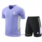Tracksuit Real Madrid 2022-2023 Short Sleeve Purpura - Shorts