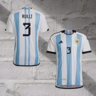 Argentina Player Rulli Home Shirt 2022