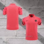 Atletico Madrid Shirt Polo 2022-2023 Rosa