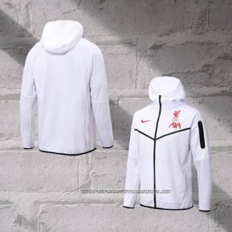 Chaqueta con Capucha del Liverpool 2022-2023 White