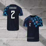 Croatia Player Stanisic Away Shirt 2022
