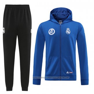 Hooded Tracksuit Real Madrid 2022-2023 Blue