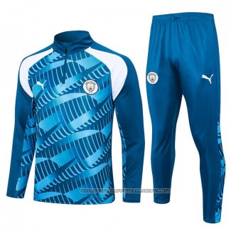 Sweatshirt Tracksuit Manchester City 2023-2024 Blue