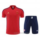 Tracksuit Ajax 2022-2023 Short Sleeve Red - Shorts