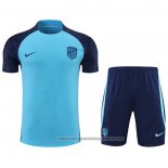Tracksuit Atletico Madrid 2022-2023 Short Sleeve Blue - Shorts