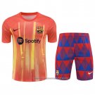 Tracksuit Barcelona 2023-2024 Short Sleeve Orange - Shorts
