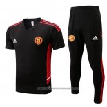 Tracksuit Manchester United 2022-2023 Short Sleeve Black