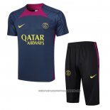Tracksuit Paris Saint-Germain 2023-2024 Short Sleeve Blue - Shorts
