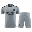Tracksuit Paris Saint-Germain Jordan 2023-2024 Short Sleeve Grey - Shorts