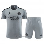 Tracksuit Paris Saint-Germain Jordan 2023-2024 Short Sleeve Grey - Shorts