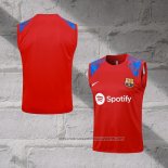 Barcelona Training Shirt 2023-2024 Without Sleeves Red
