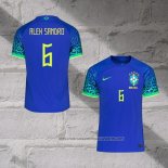 Brazil Player Alex Sandro Away Shirt 2022