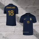 France Player Upamecano Home Shirt 2022