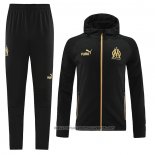 Hooded Tracksuit Olympique Marseille 2022-2023 Black