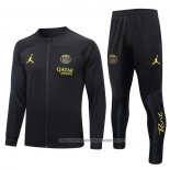 Jacket Tracksuit Paris Saint-Germain Jordan 2023-2024 Kid Black