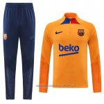 Sweatshirt Tracksuit Barcelona 2022-2023 Orange
