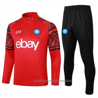 Sweatshirt Tracksuit Napoli 2023-2024 Red