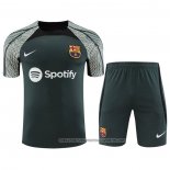 Tracksuit Barcelona 2023-2024 Short Sleeve Green - Shorts