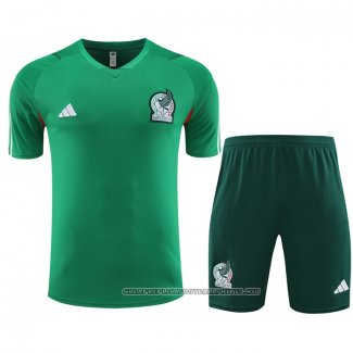 Tracksuit Mexico 2023-2024 Short Sleeve Green - Shorts