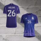 Argentina Player Molina Away Shirt 2022