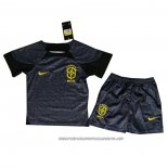 Brazil Goalkeeper Shirt 2022 Kid Black