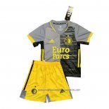 Feyenoord Away Shirt 2021-2022 Kid Grey