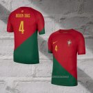 Portugal Player Ruben Dias Home Shirt 2022