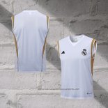 Real Madrid Training Shirt 2023-2024 Without Sleeves White