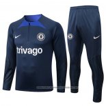 Sweatshirt Tracksuit Chelsea 2022-2023 Blue