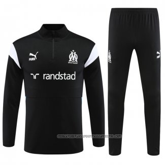 Sweatshirt Tracksuit Olympique Marseille 2023-2024 Kid Black