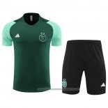 Tracksuit Algeria 2023-2024 Short Sleeve Green - Shorts