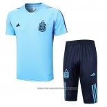 Tracksuit Argentina 2023-2024 Short Sleeve Blue - Shorts