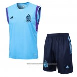 Tracksuit Argentina 2023-2024 Without Sleeves Blue