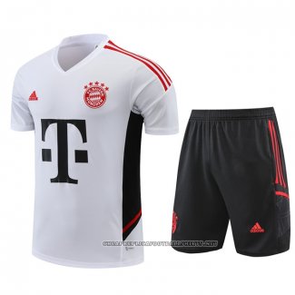 Tracksuit Bayern Munich 2022-2023 Short Sleeve White - Shorts