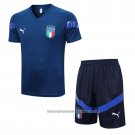Tracksuit Italy 2022-2023 Short Sleeve Blue - Shorts
