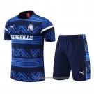 Tracksuit Olympique Marseille 2022-2023 Short Sleeve Blue - Shorts