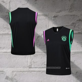 Bayern Munich Training Shirt 2023-2024 Without Sleeves Black