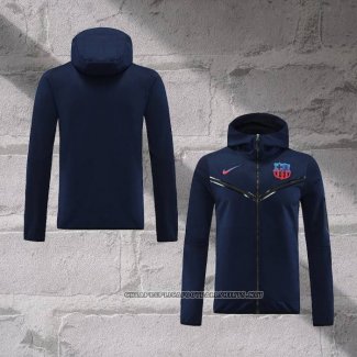 Chaqueta con Capucha del Barcelona 2022-2023 Blue