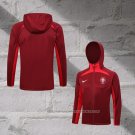 Chaqueta con Capucha del Portugal 2023-2024 Red