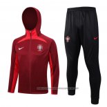 Hooded Tracksuit Portugal 2023-2024 Red