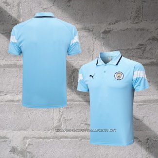 Manchester City Shirt Polo 2022-2023 Blue