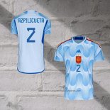 Spain Player Azpilicueta Away Shirt 2022