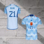 Spain Player Olmo Away Shirt 2022