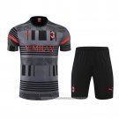 Tracksuit AC Milan 2022-2023 Short Sleeve Grey - Shorts