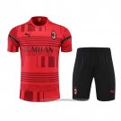 Tracksuit AC Milan 2022-2023 Short Sleeve Red - Shorts