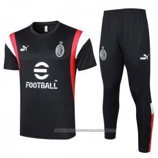 Tracksuit AC Milan 2023-2024 Short Sleeve Black