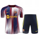Tracksuit Barcelona 2023 Short Sleeve Blue and Red - Shorts